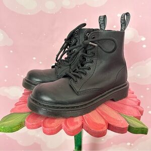 DOC MARTENS dr, docs, 1460 Pascal Mono J juniors zip up monotone boots size 13